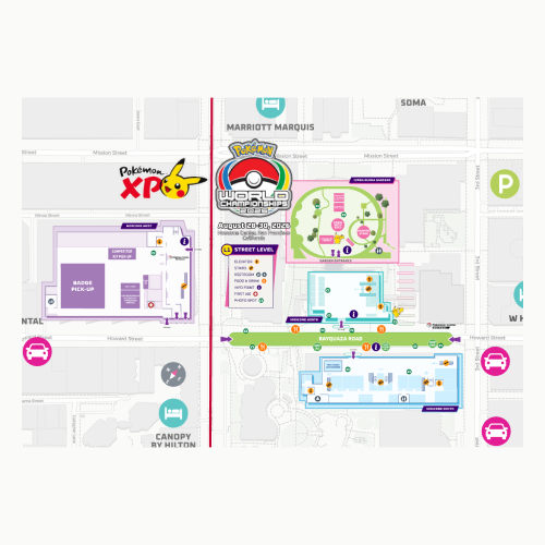 PokémonXP 2026 World Championships interactive trade show floor plan